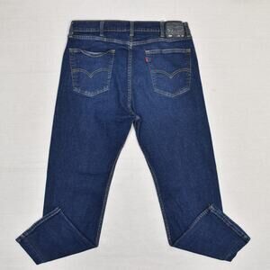 Levi's Men's Jeans Cotton Blue Size 38x30 Zip Solid 505 Regular Straight Denim